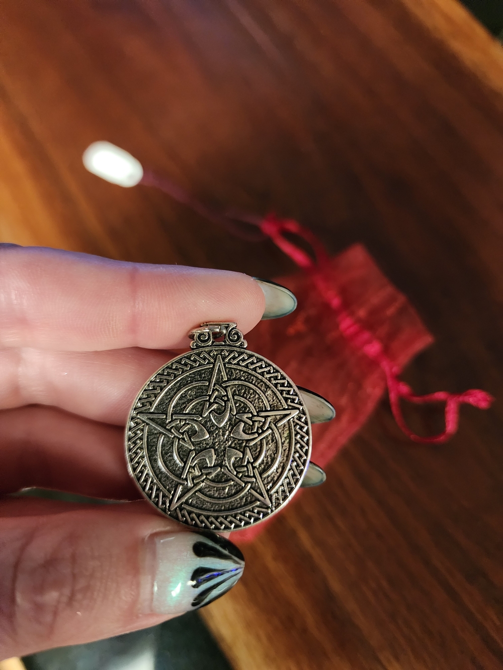 Mens Womens Pagan Wiccan Sigil Celtic Pentacle Pendant